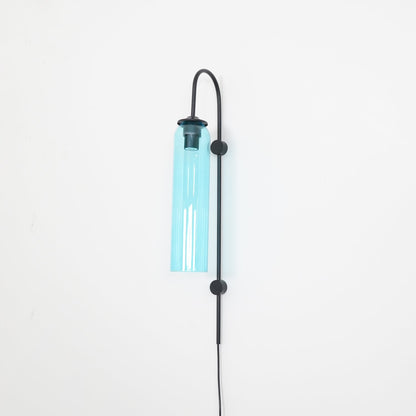 Glass Wall Lamp | Mouth-Blown Glass | Black or Gold Finish