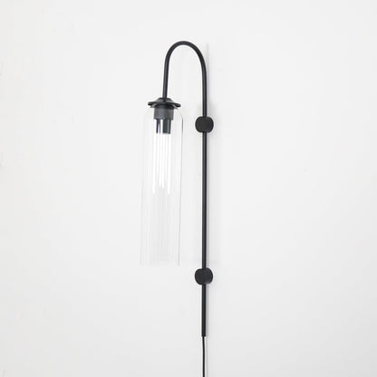 Glass Wall Lamp | Mouth-Blown Glass | Black or Gold Finish