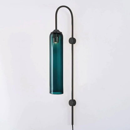 Glass Wall Lamp | Mouth-Blown Glass | Black or Gold Finish
