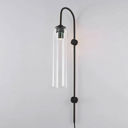 Glass Wall Lamp | Mouth-Blown Glass | Black or Gold Finish