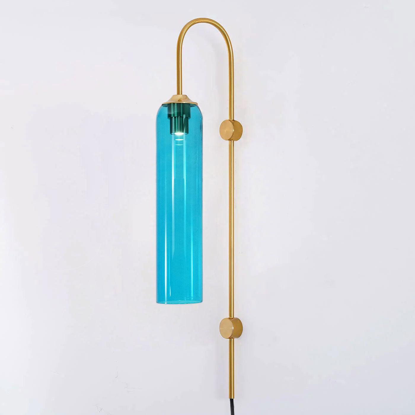 Glass Wall Lamp | Mouth-Blown Glass | Black or Gold Finish