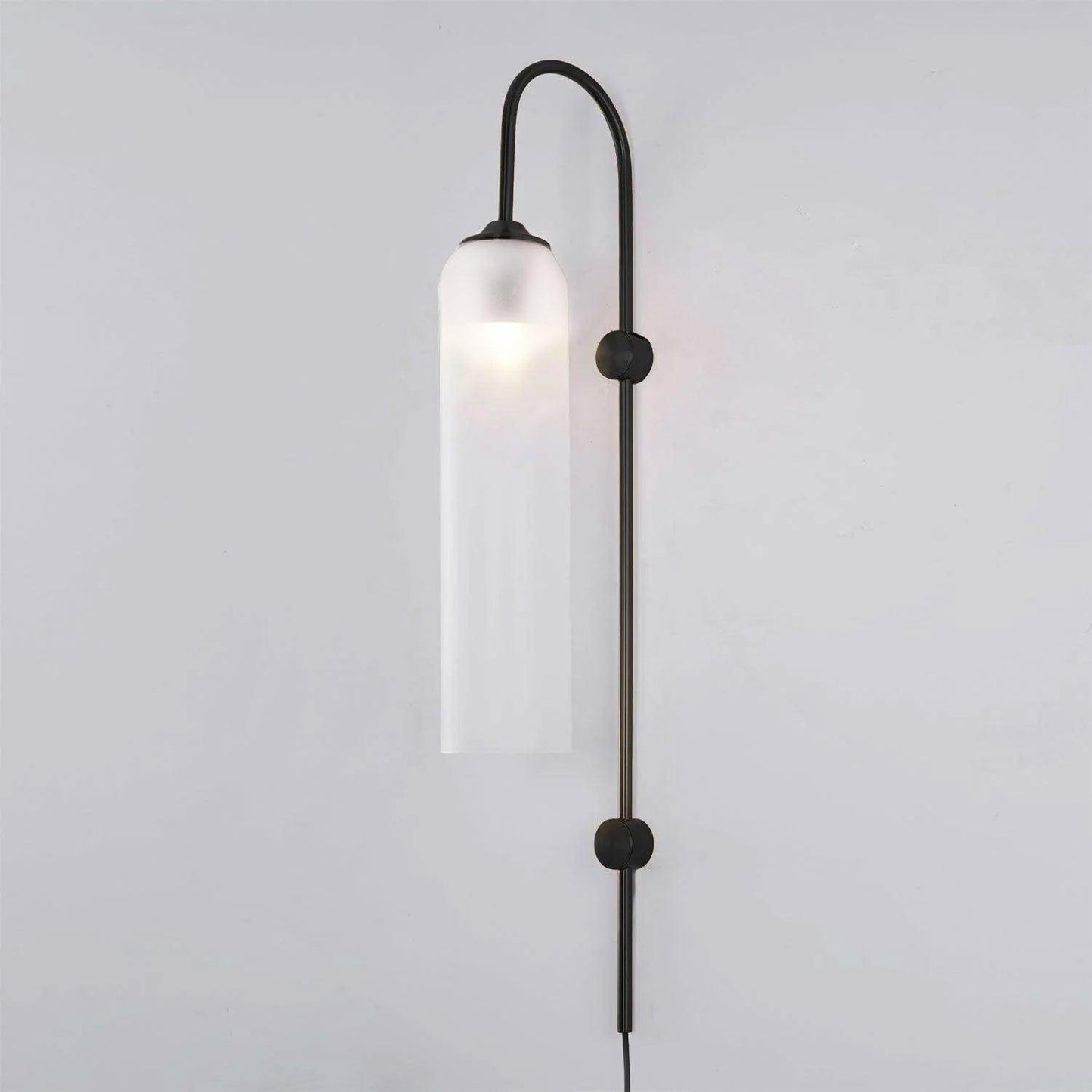 Glass Wall Lamp | Mouth-Blown Glass | Black or Gold Finish