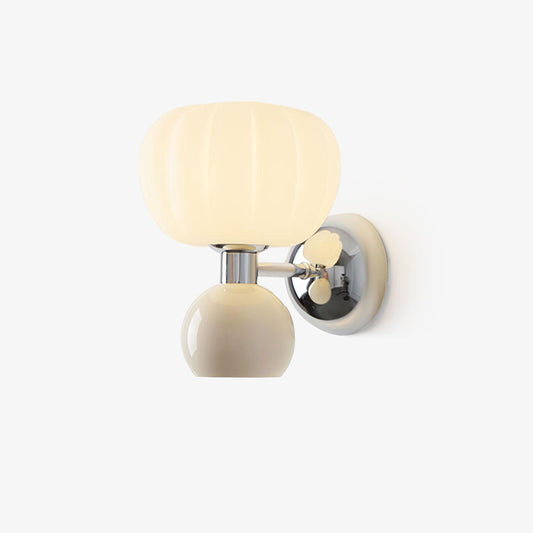 Moderno Cream Sconce | Metal, Plastic | Chrome