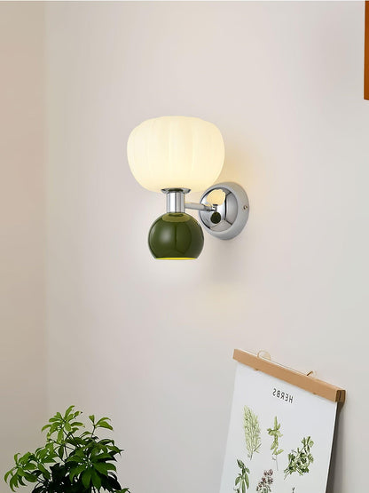 Moderno Cream Sconce | Metal, Plastic | Chrome