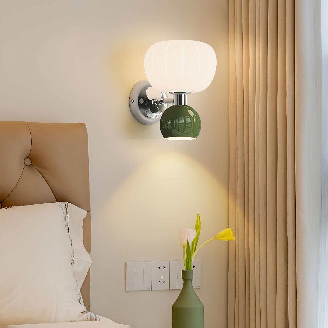 Moderno Cream Sconce | Metal, Plastic | Chrome