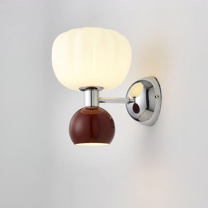 Moderno Cream Sconce | Metal, Plastic | Chrome