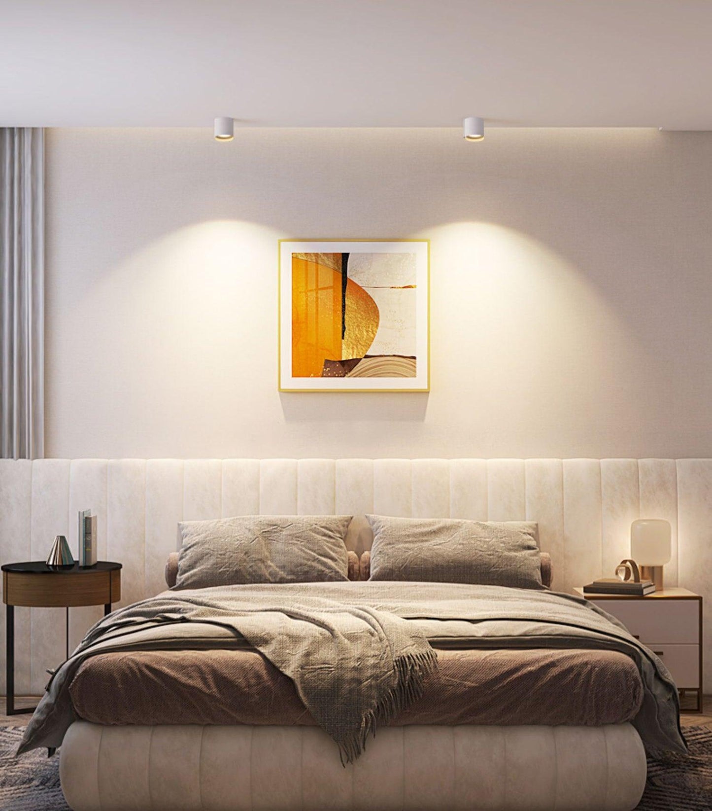 Modupoint Ceiling Light | Metal & Acrylic | White or Black Finish