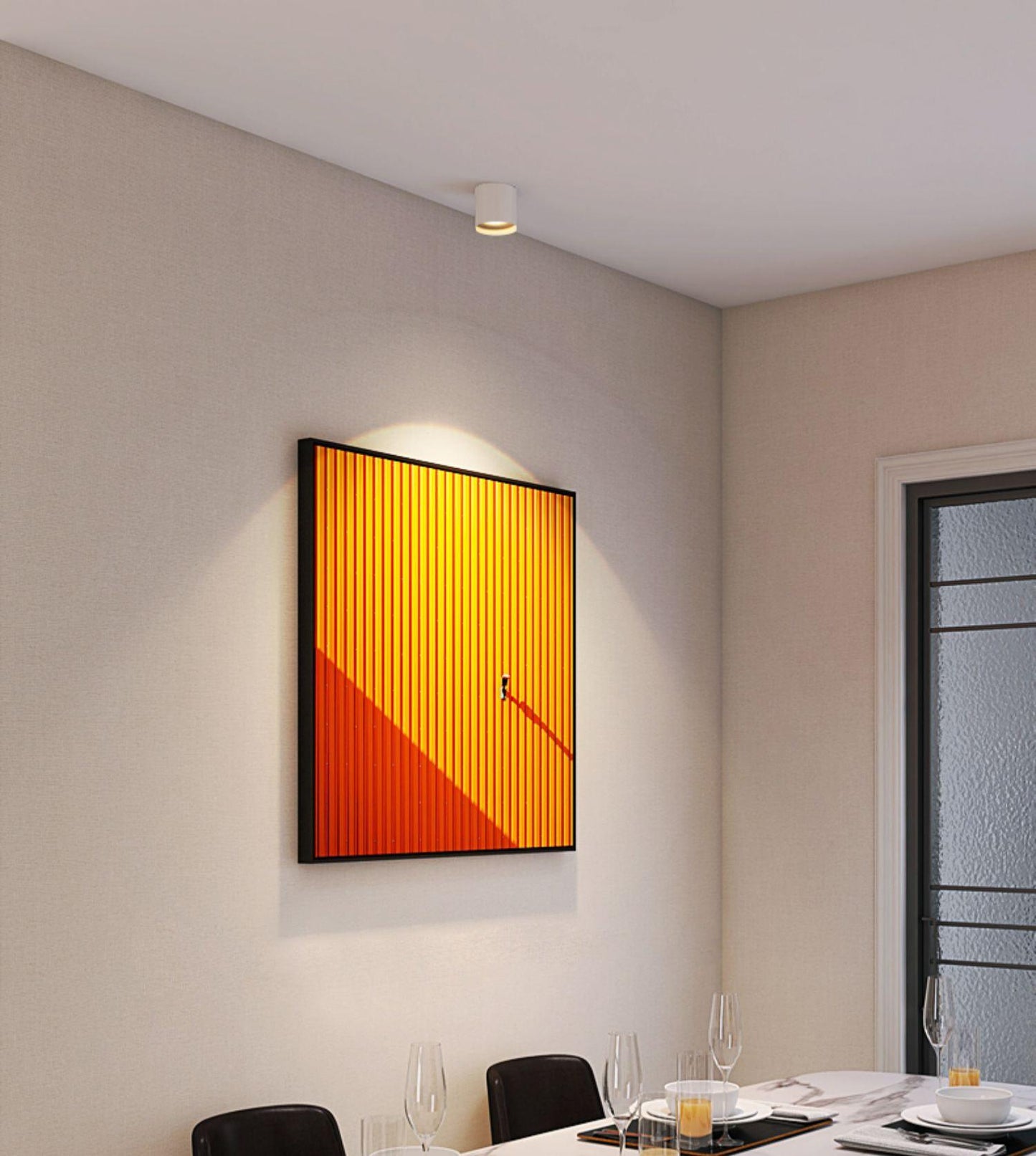Modupoint Ceiling Light | Metal & Acrylic | White or Black Finish