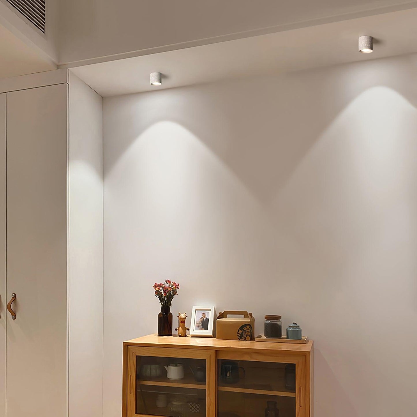 Modupoint Ceiling Light | Metal & Acrylic | White or Black Finish