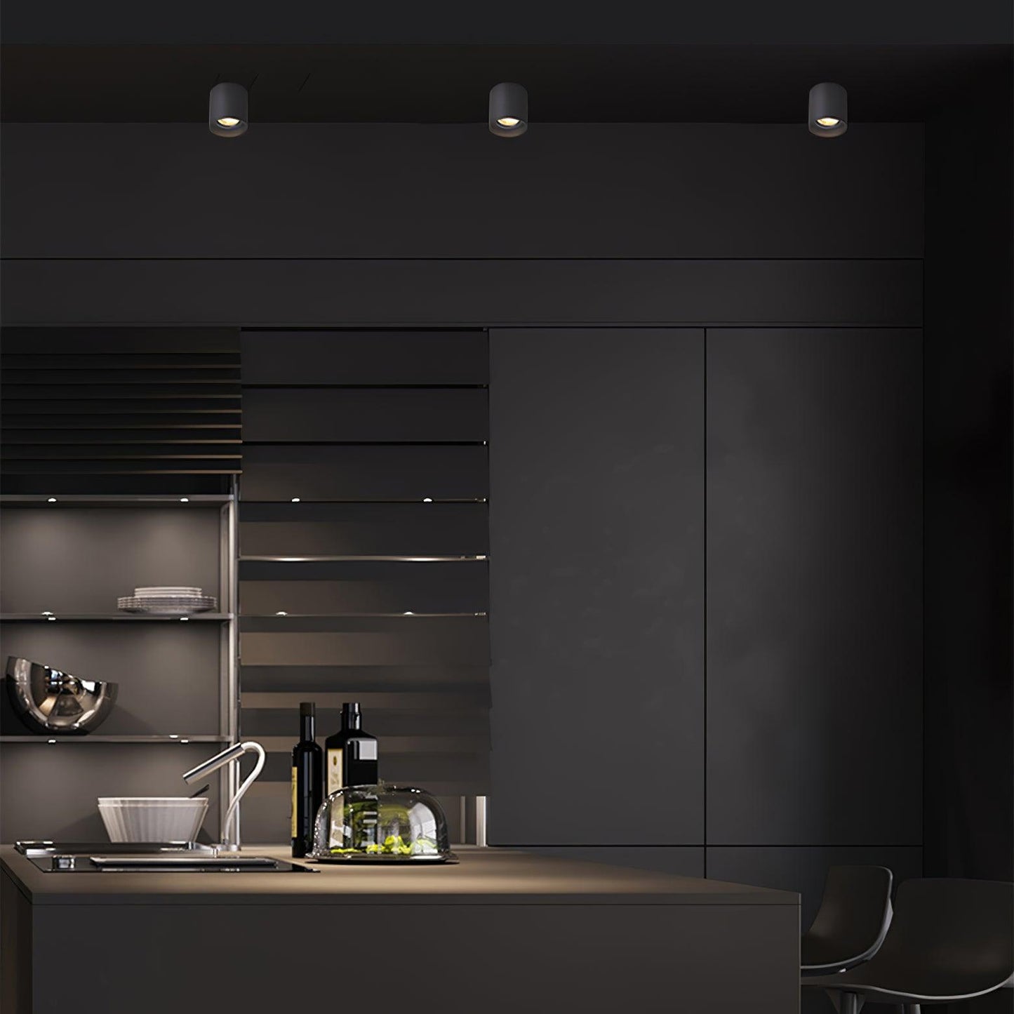 Modupoint Ceiling Light | Metal & Acrylic | White or Black Finish