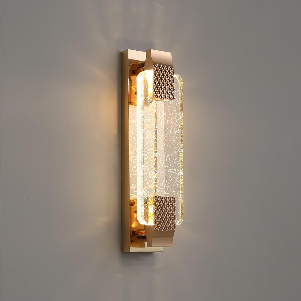 Moet Sconce | Clear Bubble Crystal | Rose Gold