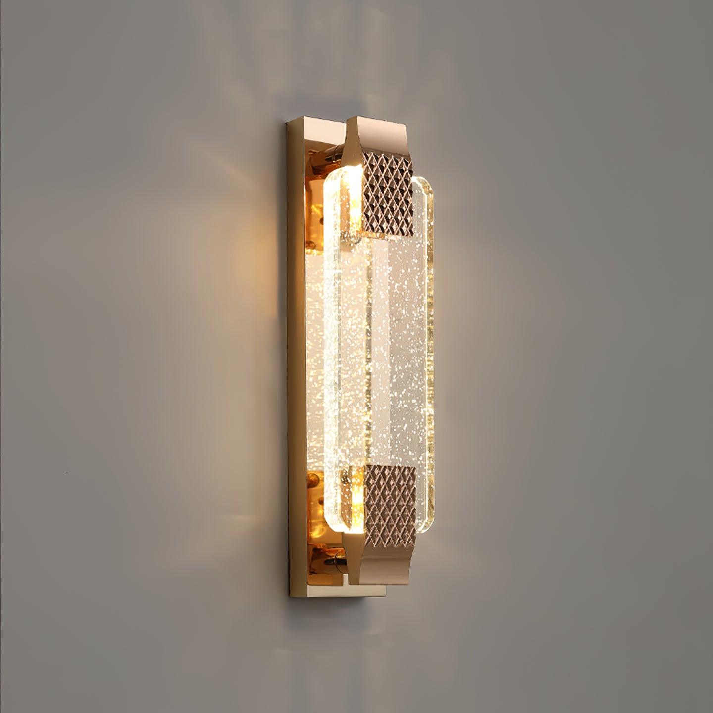 Moet Sconce | Clear Bubble Crystal | Rose Gold