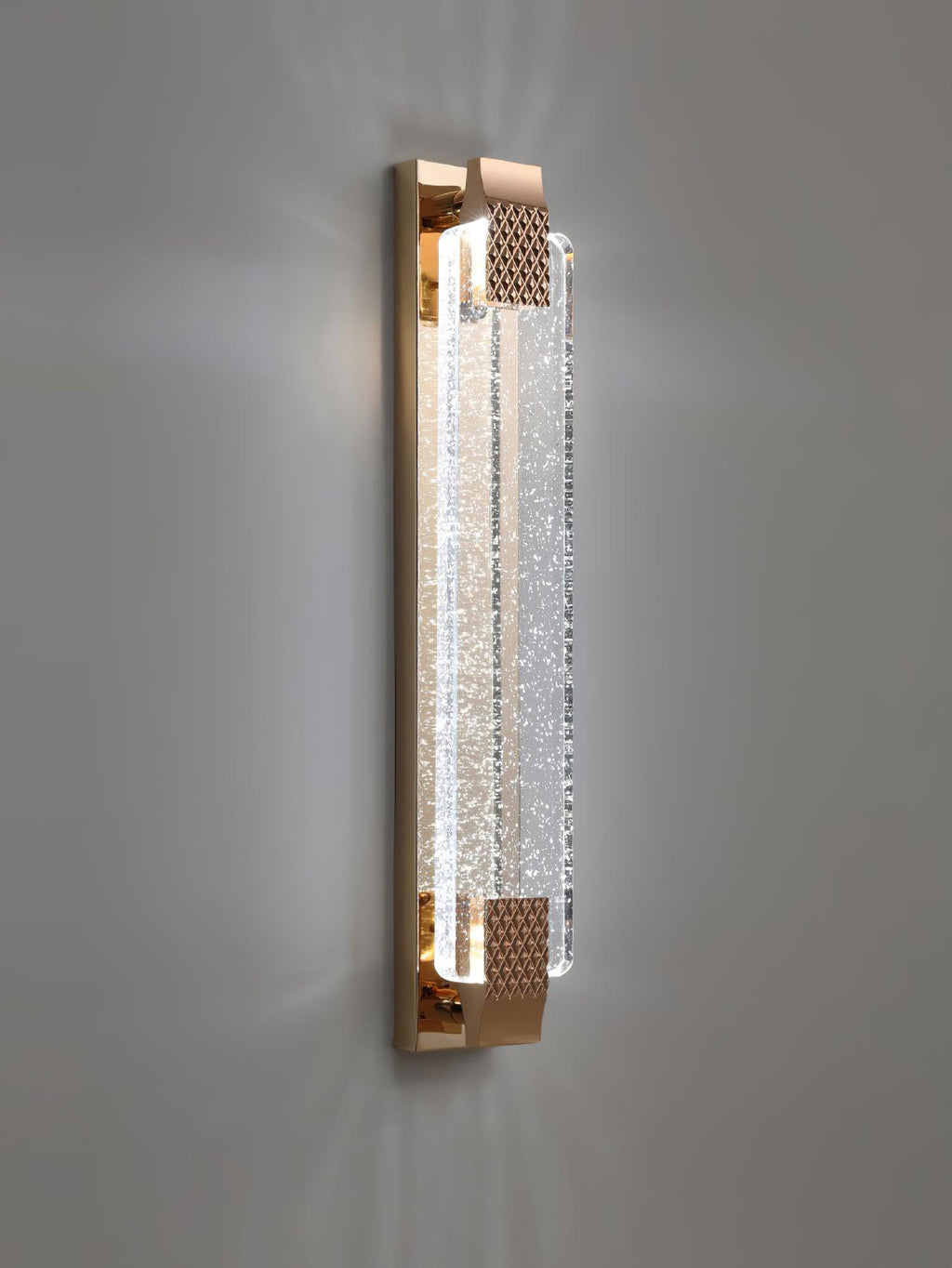Moet Sconce | Clear Bubble Crystal | Rose Gold