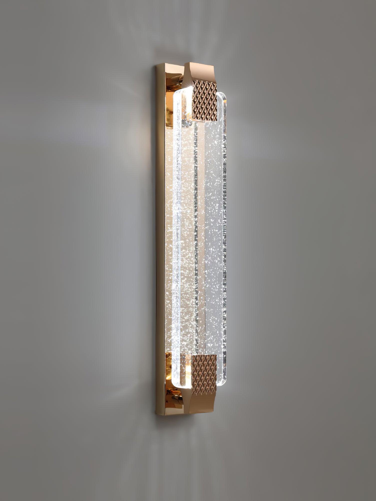 Moet Sconce | Clear Bubble Crystal | Rose Gold