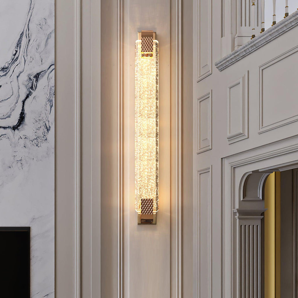 Moet Sconce | Clear Bubble Crystal | Rose Gold