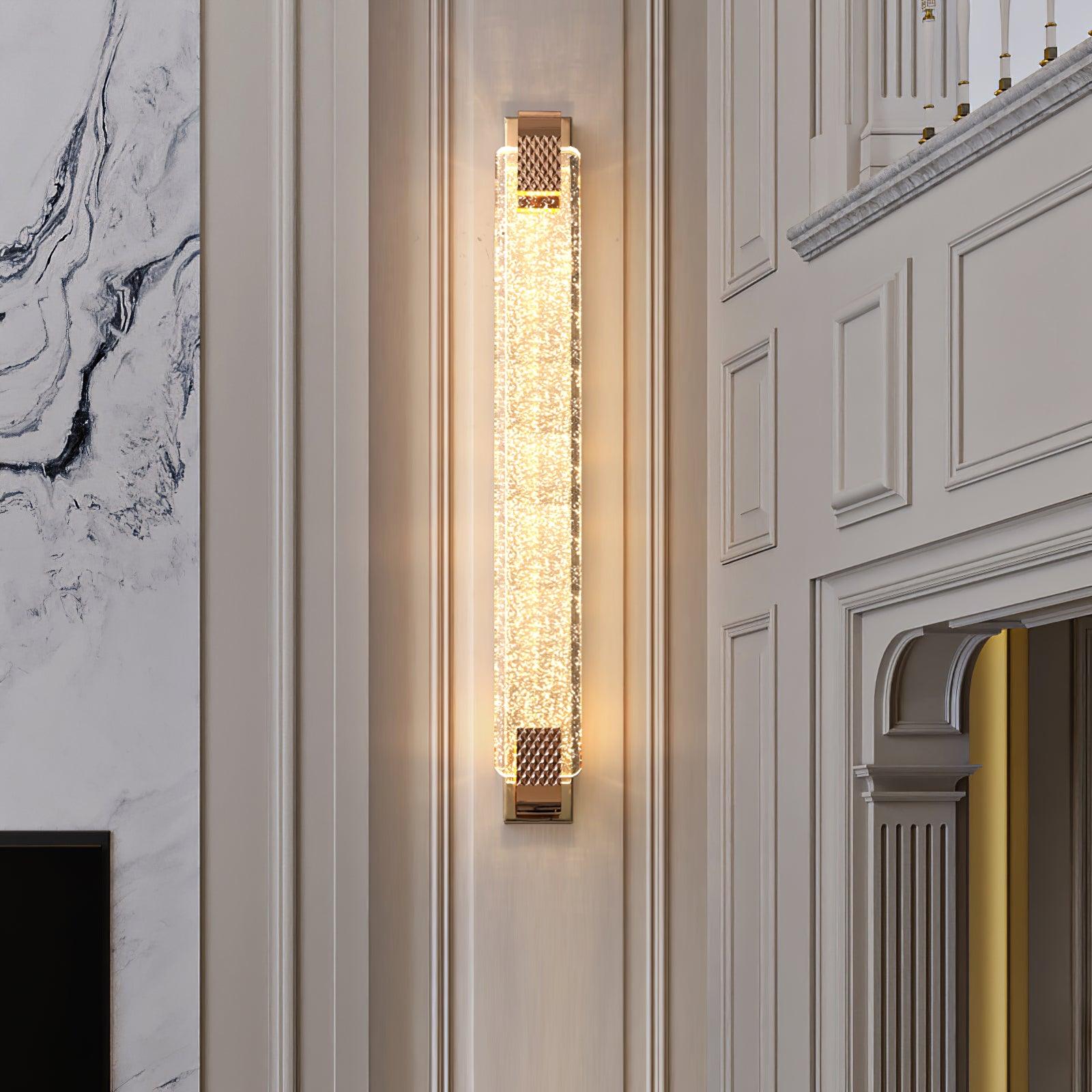 Moet Sconce | Clear Bubble Crystal | Rose Gold
