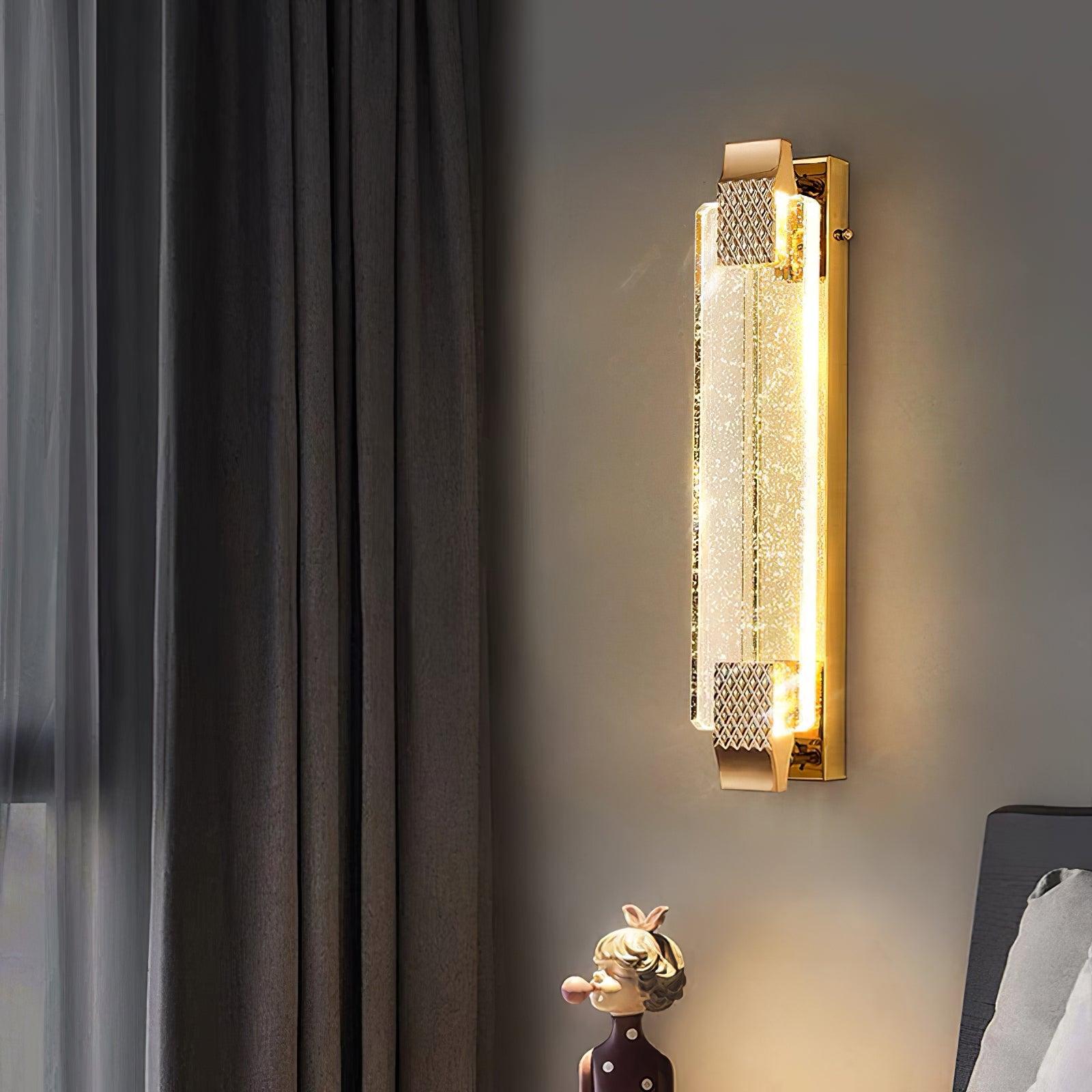 Moet Sconce | Clear Bubble Crystal | Rose Gold