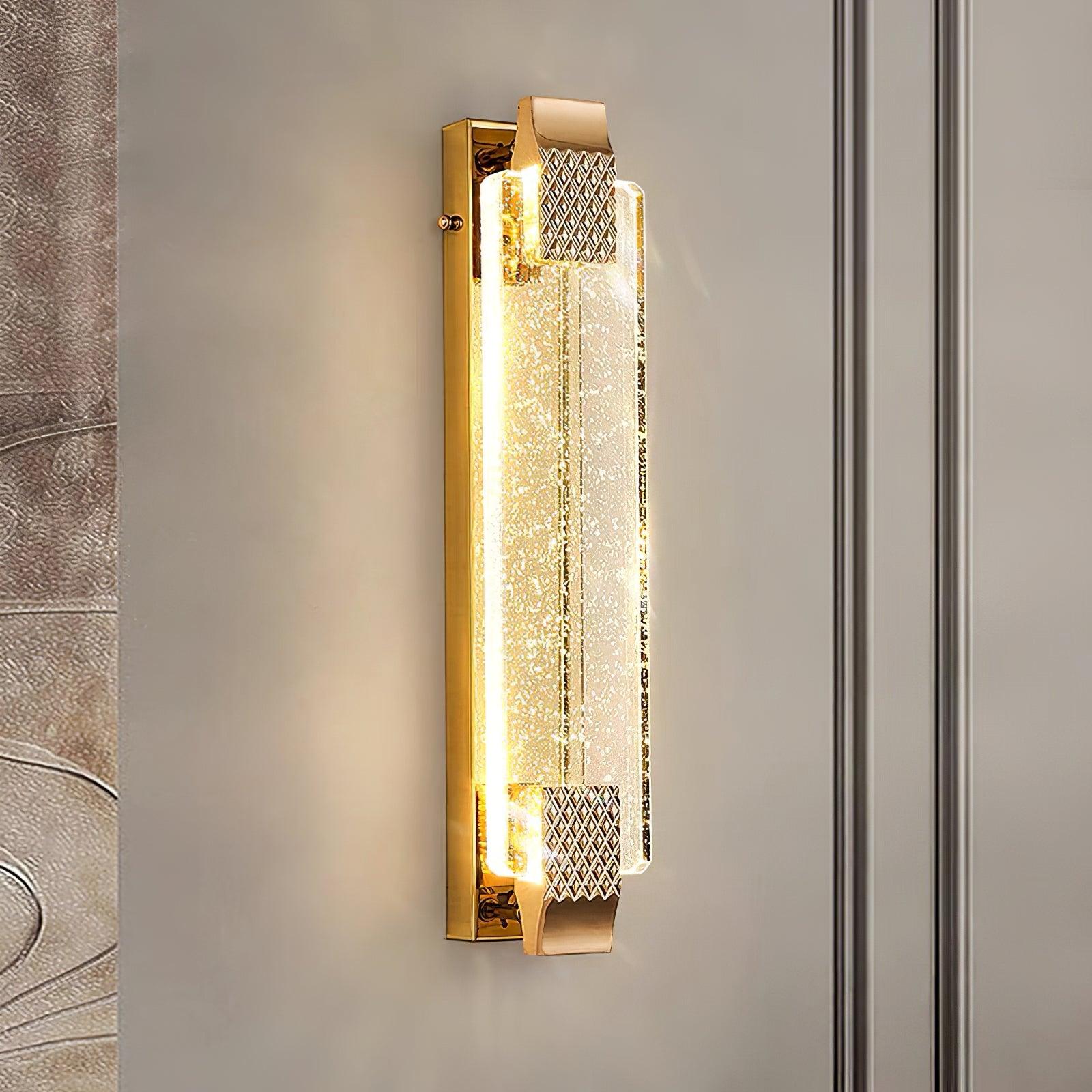 Moet Sconce | Clear Bubble Crystal | Rose Gold