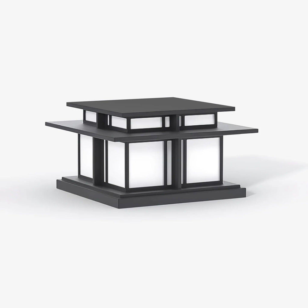 Boilyn Outdoor Pillar Light | IP65 Waterproof | Black & White Finish