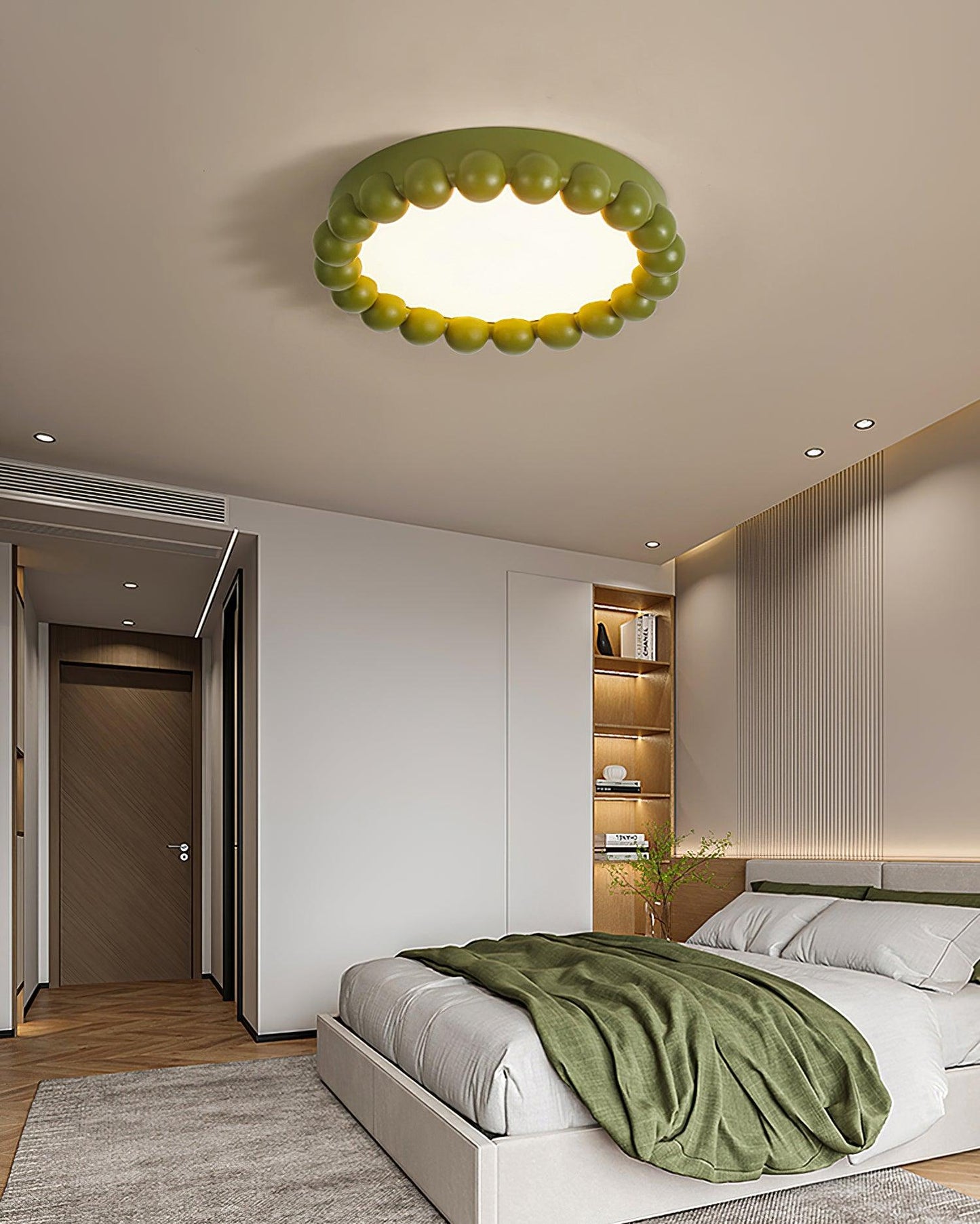 Molina Ceiling Lamp | Resin & Acrylic | White, Green, Beige