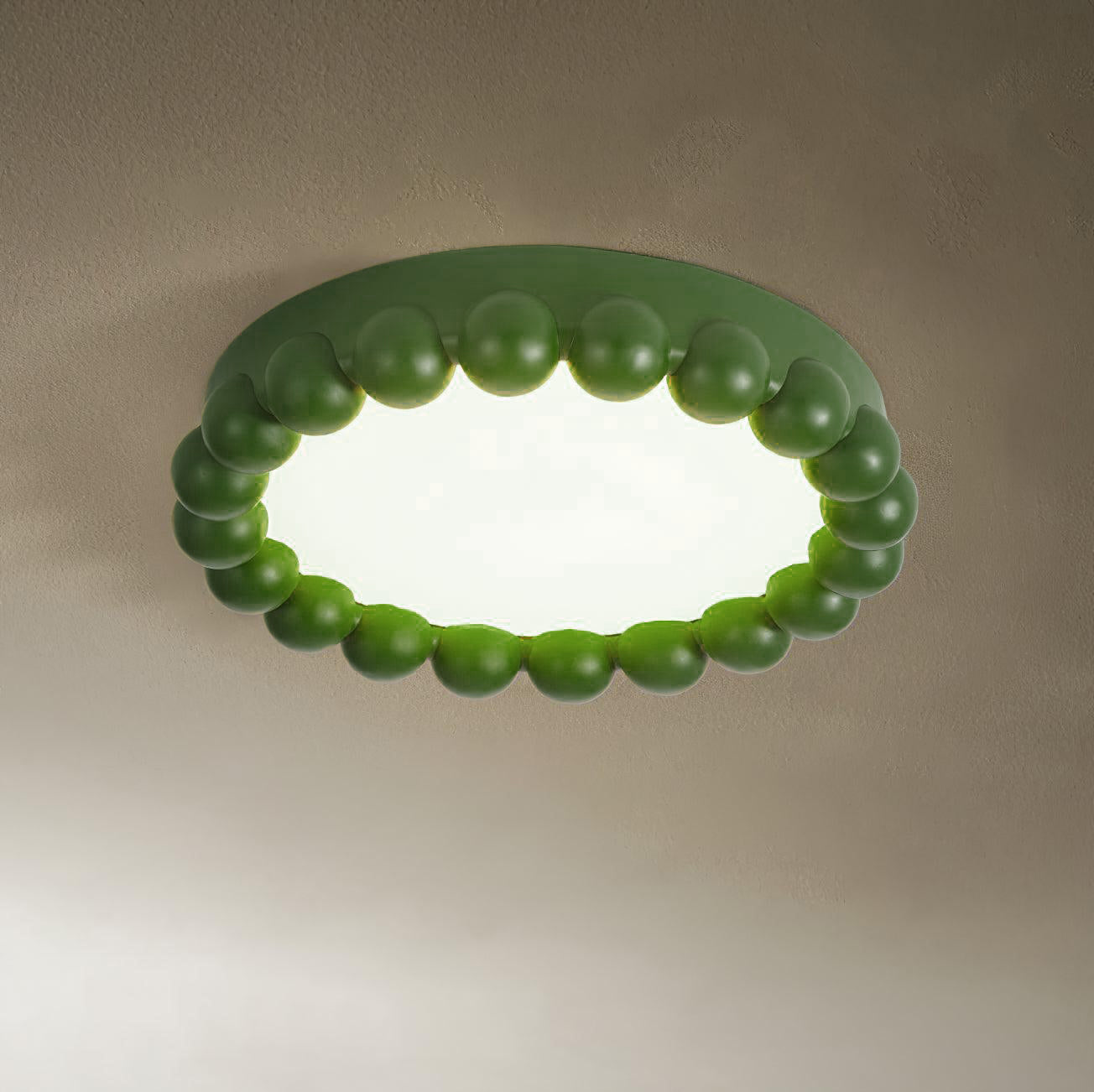 Molina Ceiling Lamp | Resin & Acrylic | White, Green, Beige