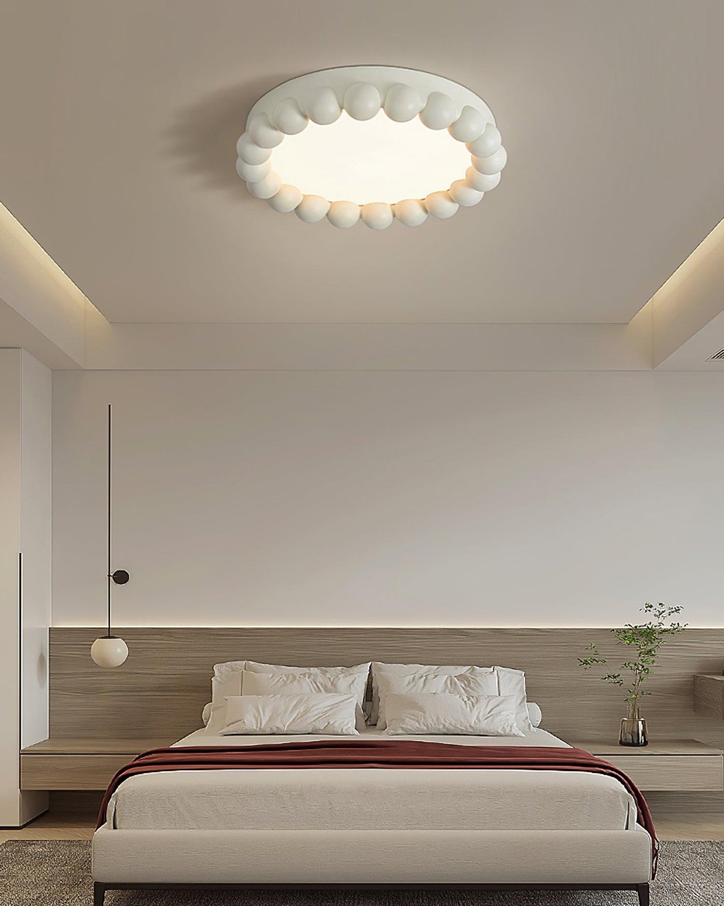 Molina Ceiling Lamp | Resin & Acrylic | White, Green, Beige