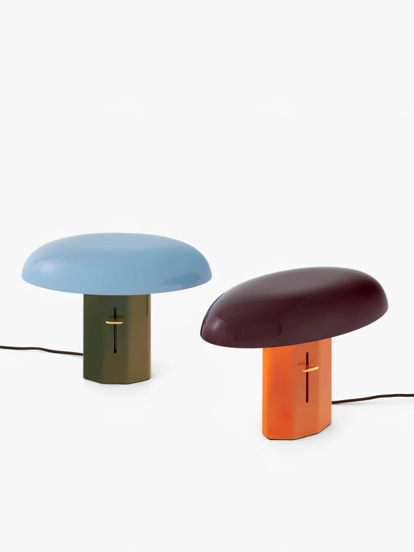 Molli Mushroom Table Lamp | Metal | Green, Orange