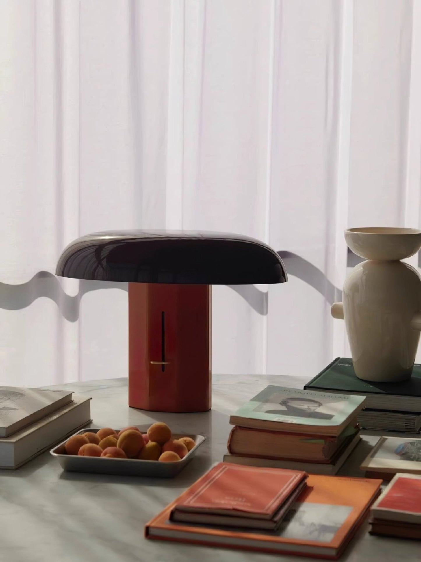 Molli Mushroom Table Lamp | Metal | Green, Orange