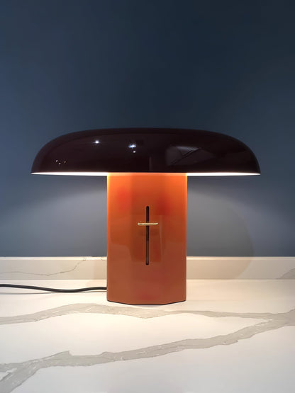 Molli Mushroom Table Lamp | Metal | Green, Orange