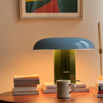 Molli Mushroom Table Lamp | Metal | Green, Orange
