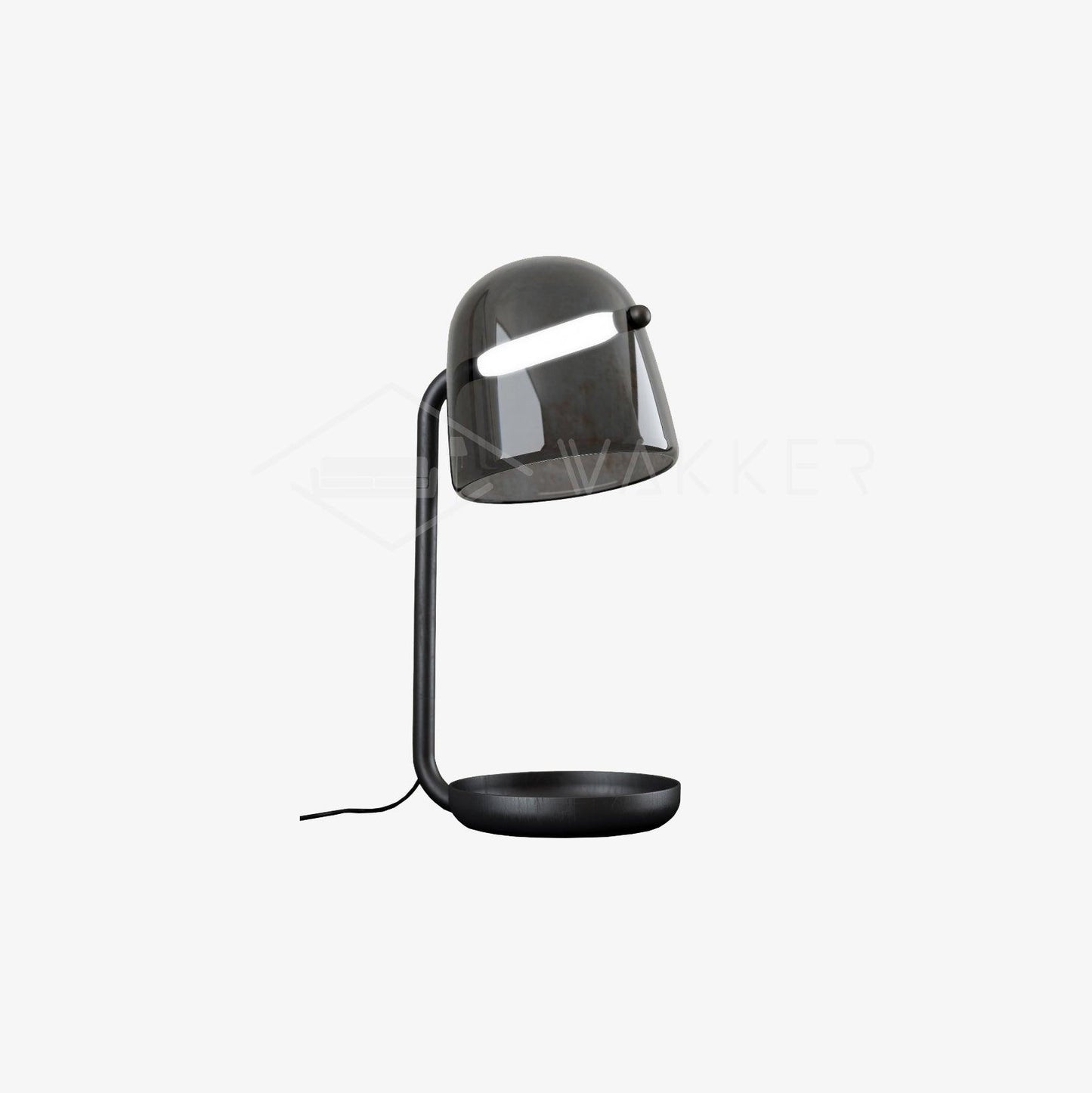 Penumbra Table Light | Handblown Glass & Metal | Black or White