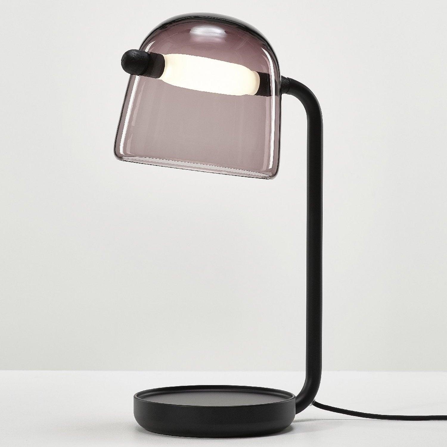 Penumbra Table Light | Handblown Glass & Metal | Black or White