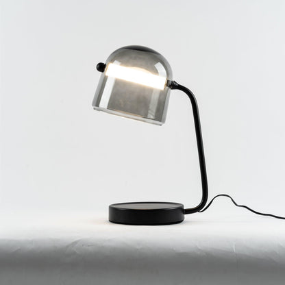 Penumbra Table Light | Handblown Glass & Metal | Black or White