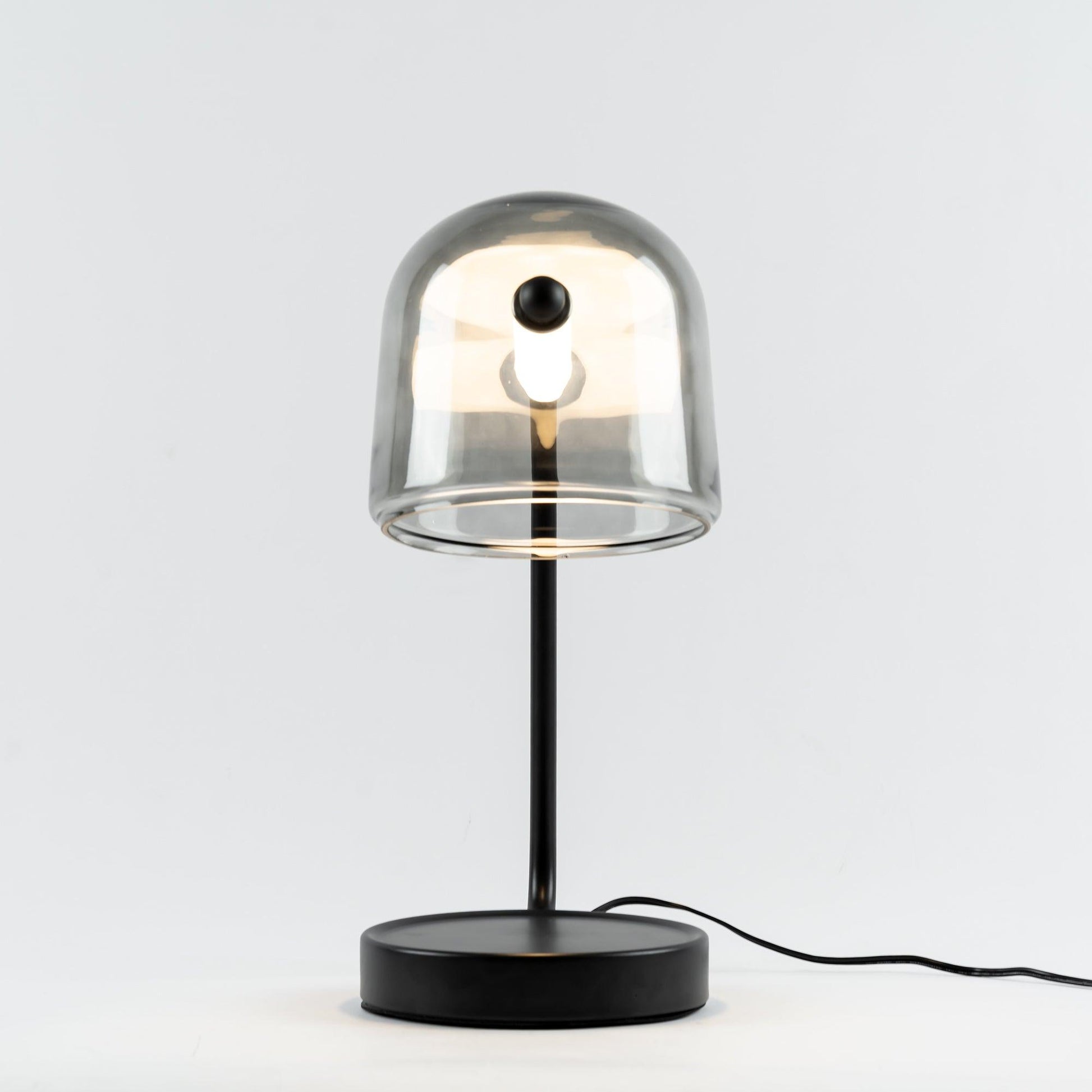 Penumbra Table Light | Handblown Glass & Metal | Black or White