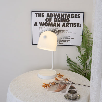 Penumbra Table Light | Handblown Glass & Metal | Black or White