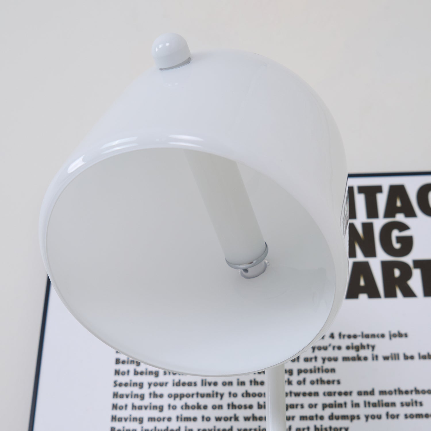 Penumbra Table Light | Handblown Glass & Metal | Black or White