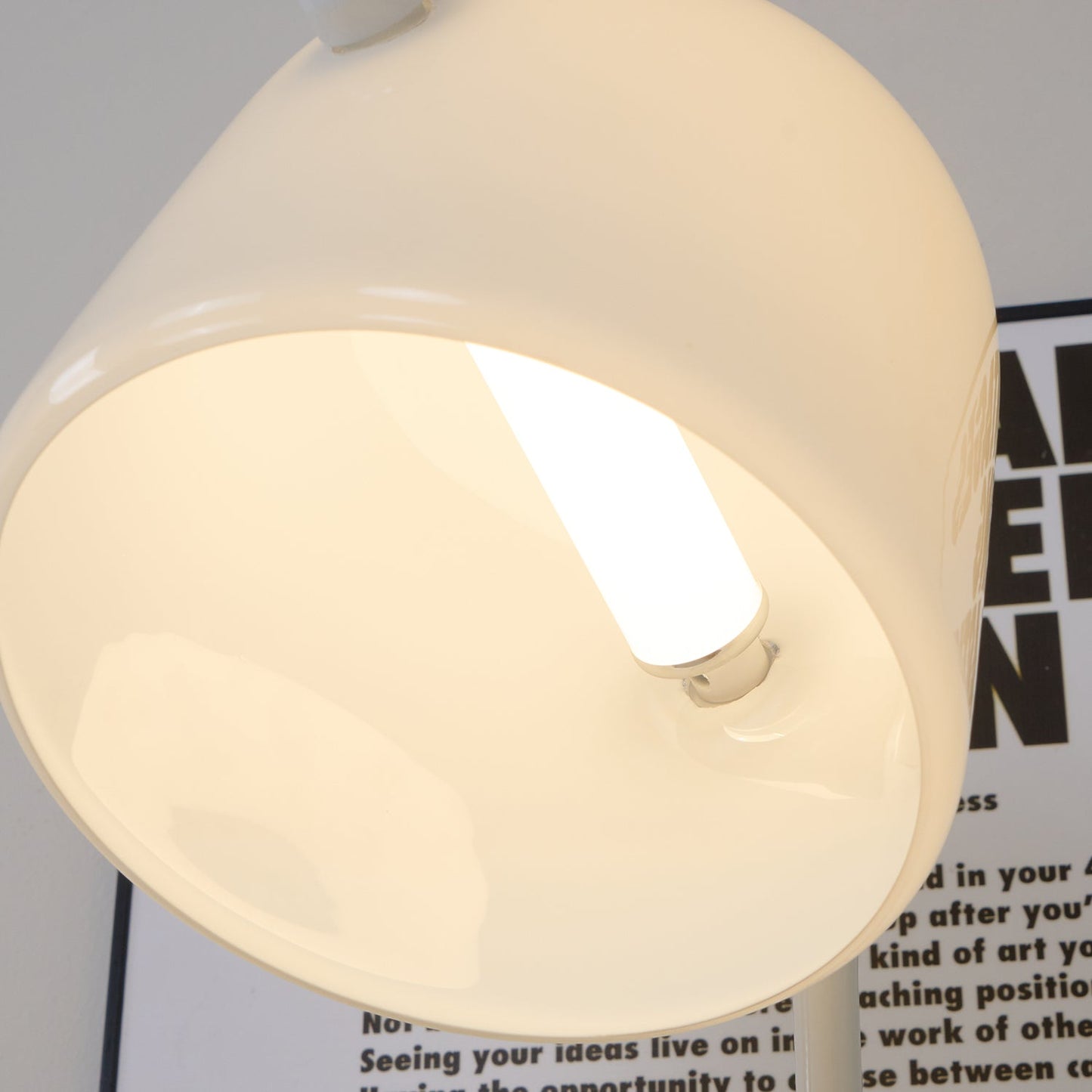 Penumbra Table Light | Handblown Glass & Metal | Black or White