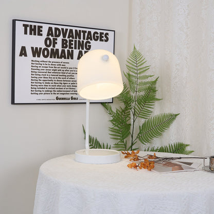 Penumbra Table Light | Handblown Glass & Metal | Black or White