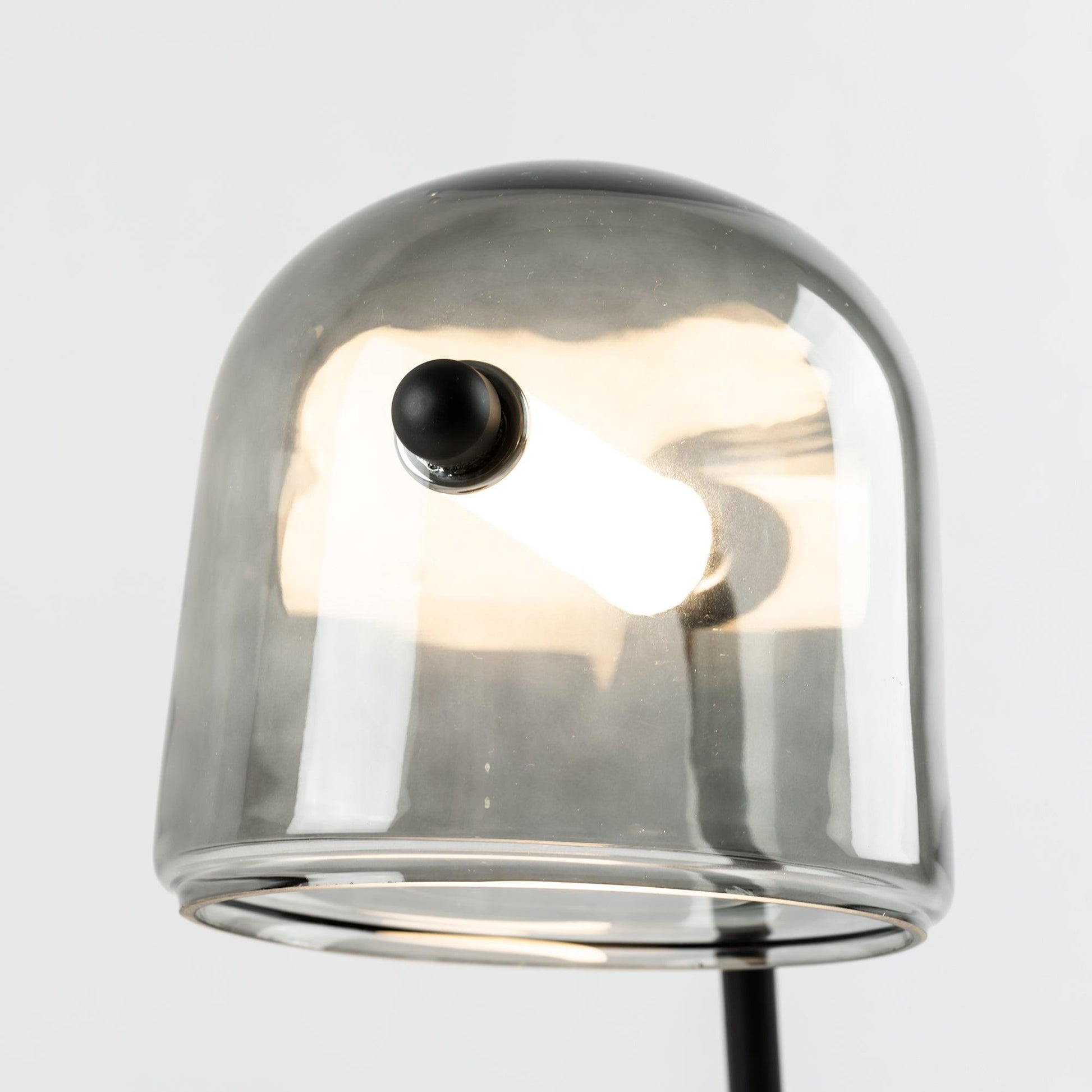 Penumbra Table Light | Handblown Glass & Metal | Black or White