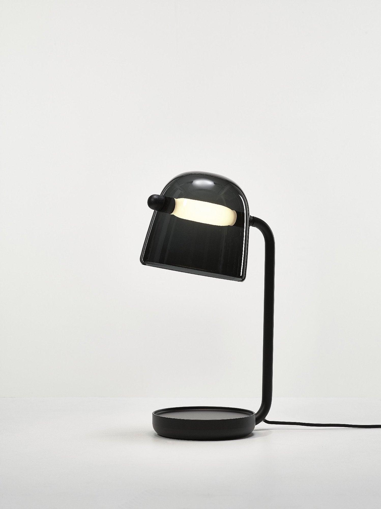 Penumbra Table Light | Handblown Glass & Metal | Black or White
