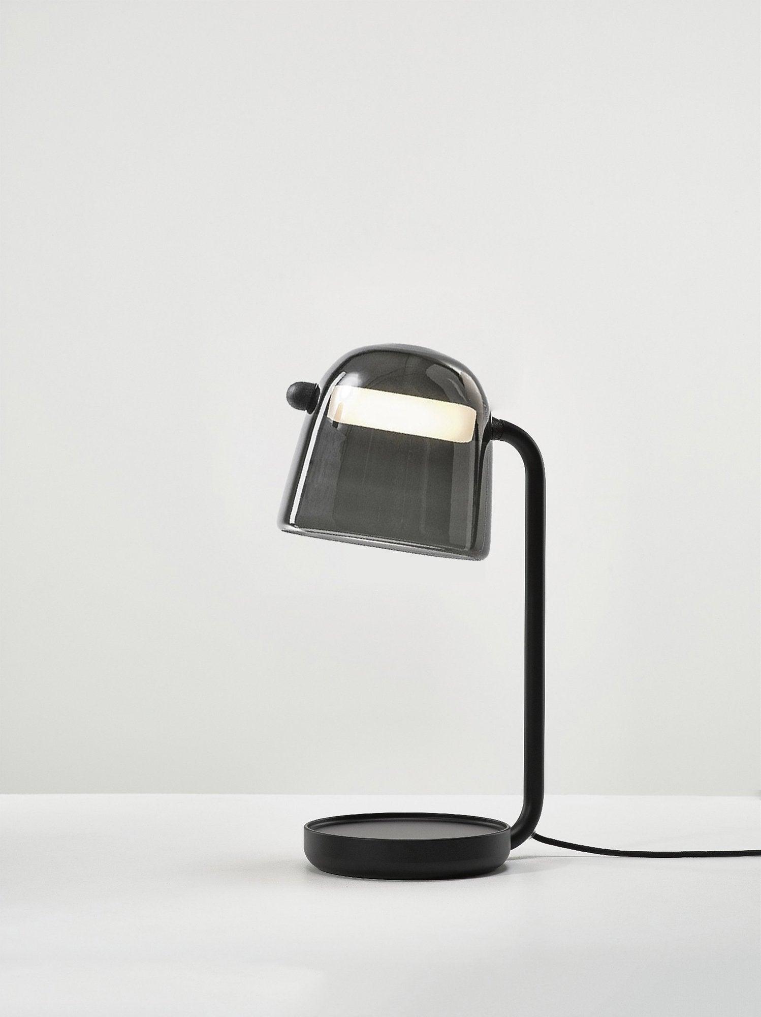 Penumbra Table Light | Handblown Glass & Metal | Black or White