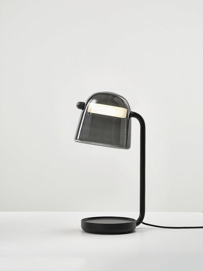 Penumbra Table Light | Handblown Glass & Metal | Black or White