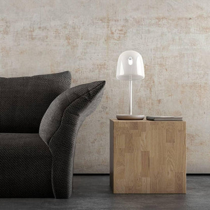 Penumbra Table Light | Handblown Glass & Metal | Black or White