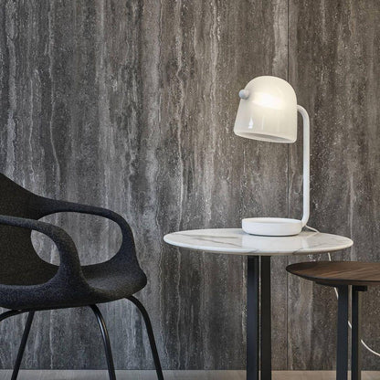 Penumbra Table Light | Handblown Glass & Metal | Black or White