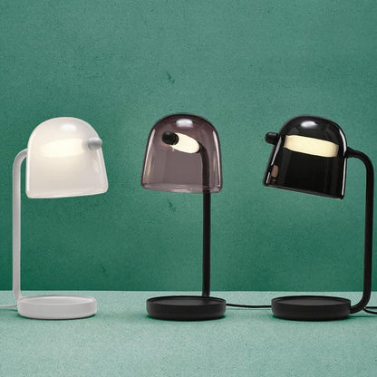 Penumbra Table Light | Handblown Glass & Metal | Black or White