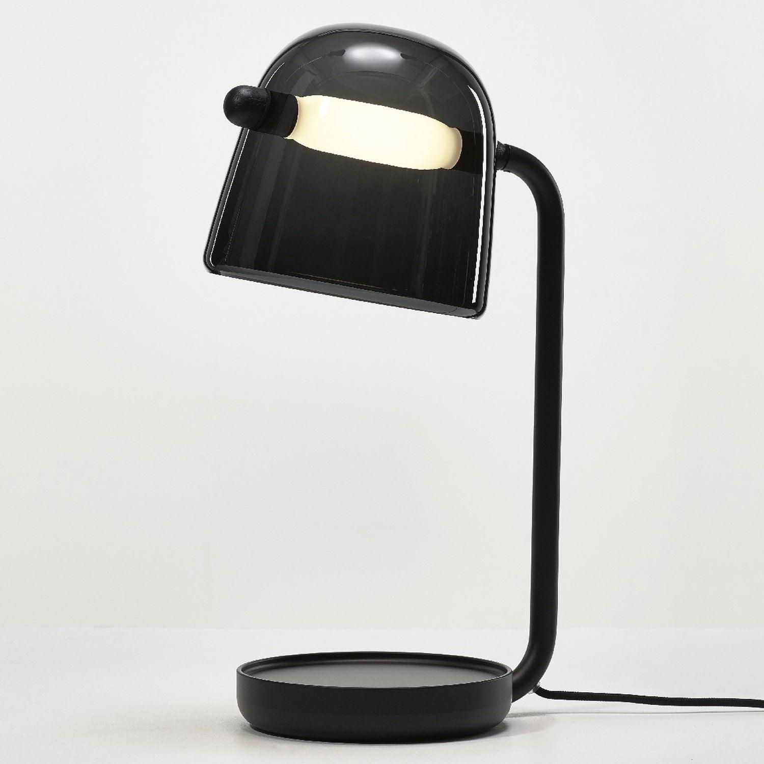 Penumbra Table Light | Handblown Glass & Metal | Black or White