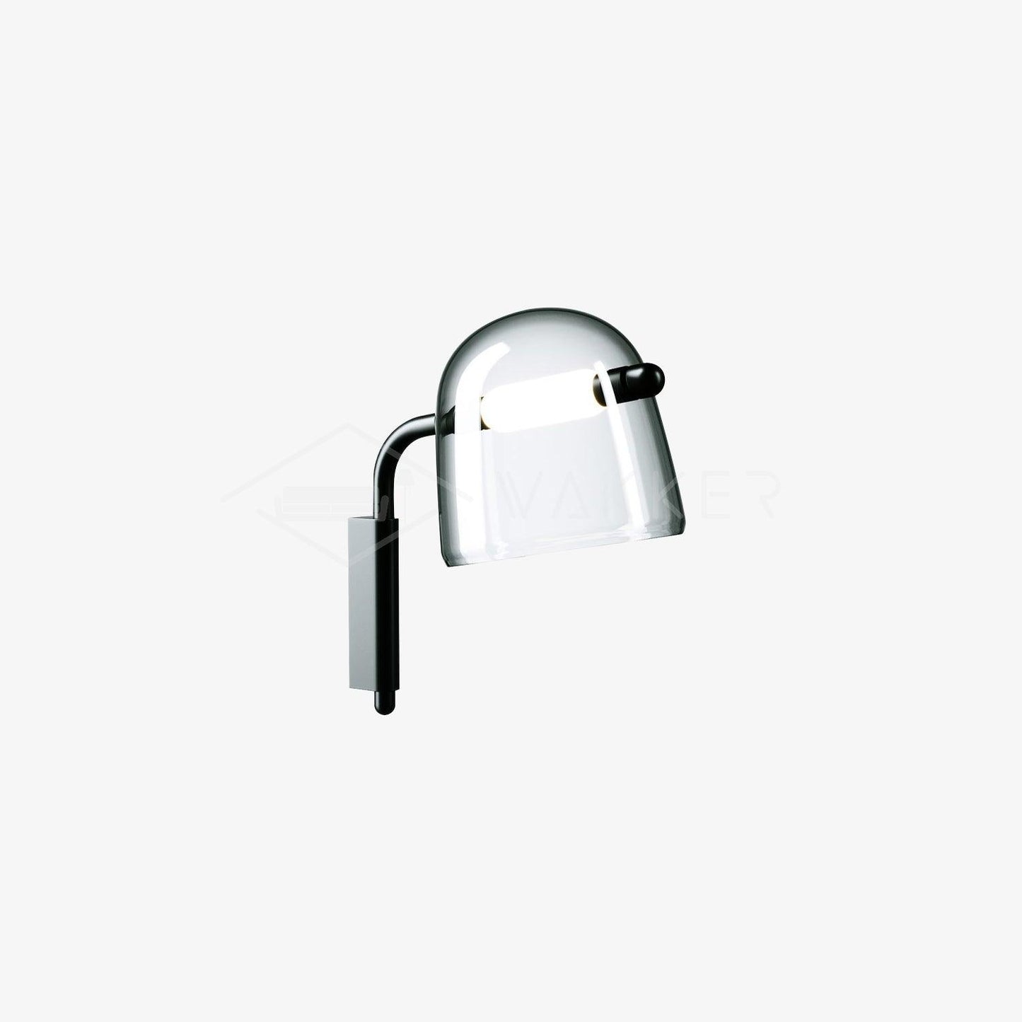 Penumbra Wall Light | Handblown Glass & Metal | Black or White