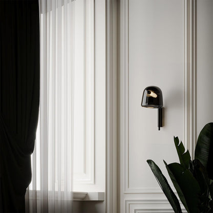 Penumbra Wall Light | Handblown Glass & Metal | Black or White