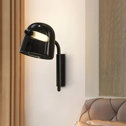 Penumbra Wall Light | Handblown Glass & Metal | Black or White