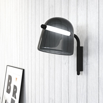 Penumbra Wall Light | Handblown Glass & Metal | Black or White